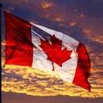 canada_flag_sunset